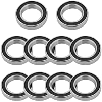 Akozon Rodamientos de Bolas Rodamientos rígidos de bolas 10pcs 6802-2RS Rodamientos de Bolas de caucho sellado profundo…